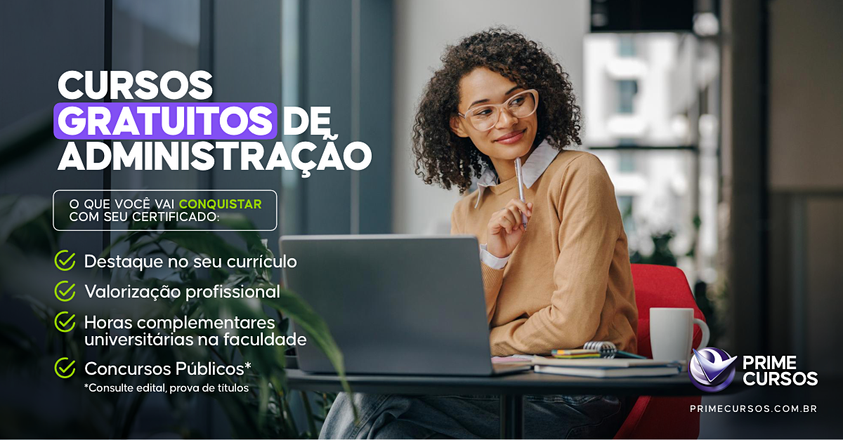 Cursos Gratuitos de Administra&ccedil;&atilde;o