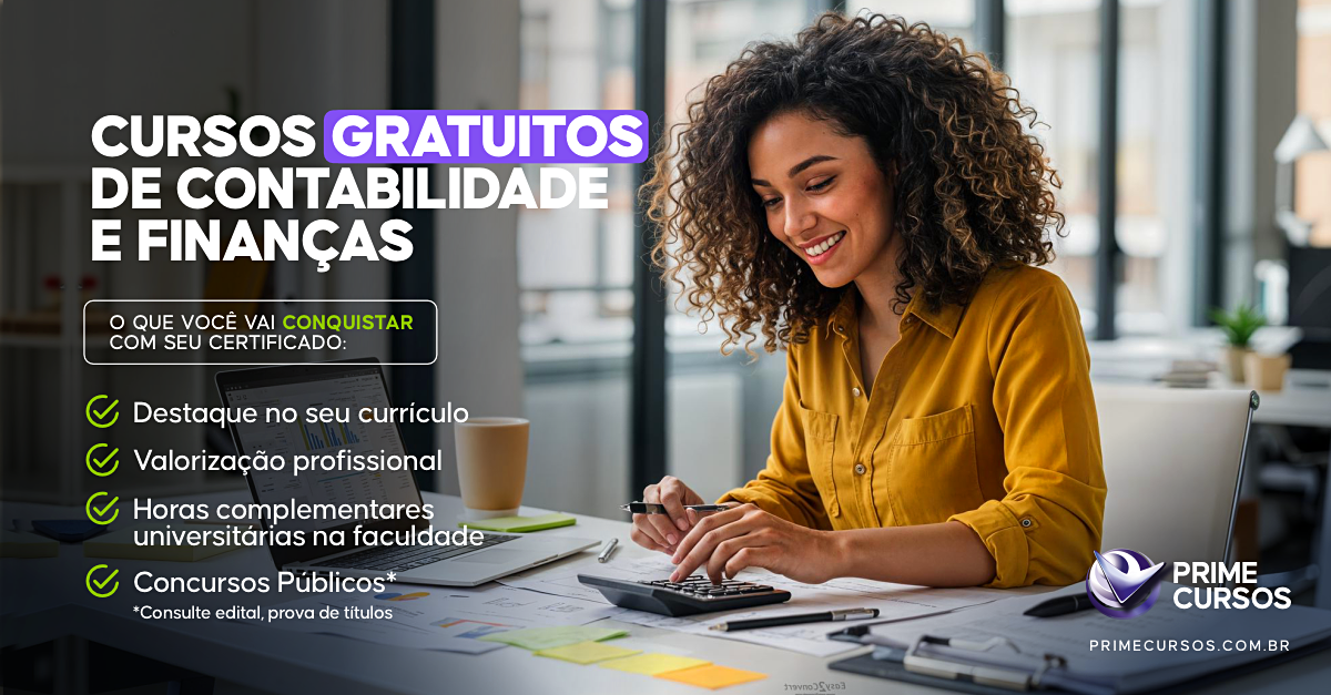 Cursos Gratuitos de Contabilidade e Finan&ccedil;as
