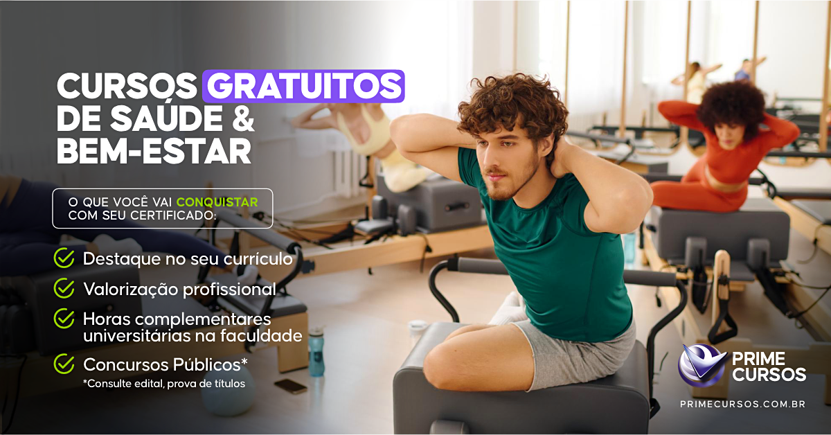 Cursos Gratuitos de Sa&uacute;de e Bem-Estar