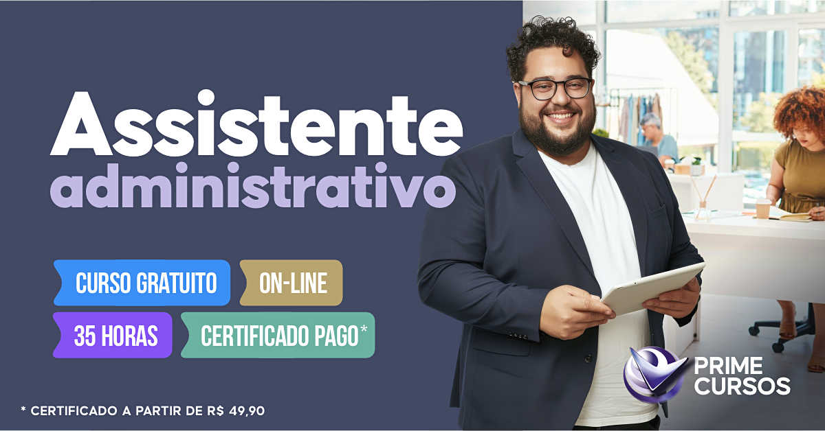 Cursos gr&aacute;tis de assistente administrativo