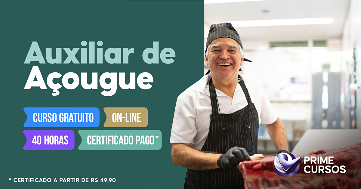 Curso de Auxiliar de A&ccedil;ougue