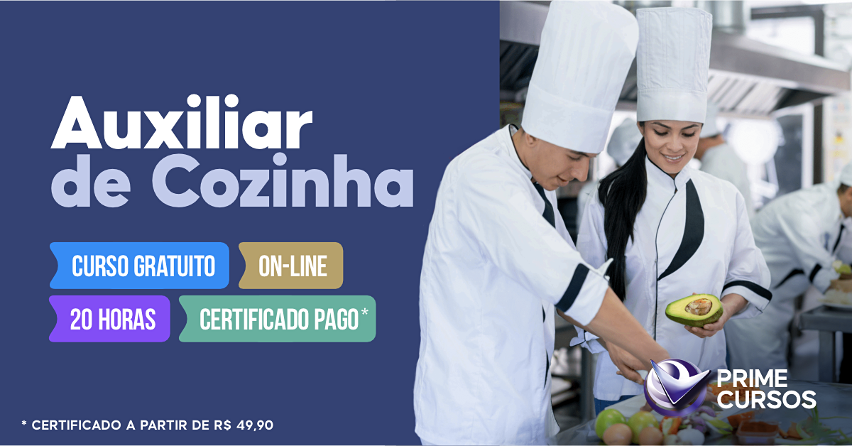 Curso de Auxiliar de Cozinha