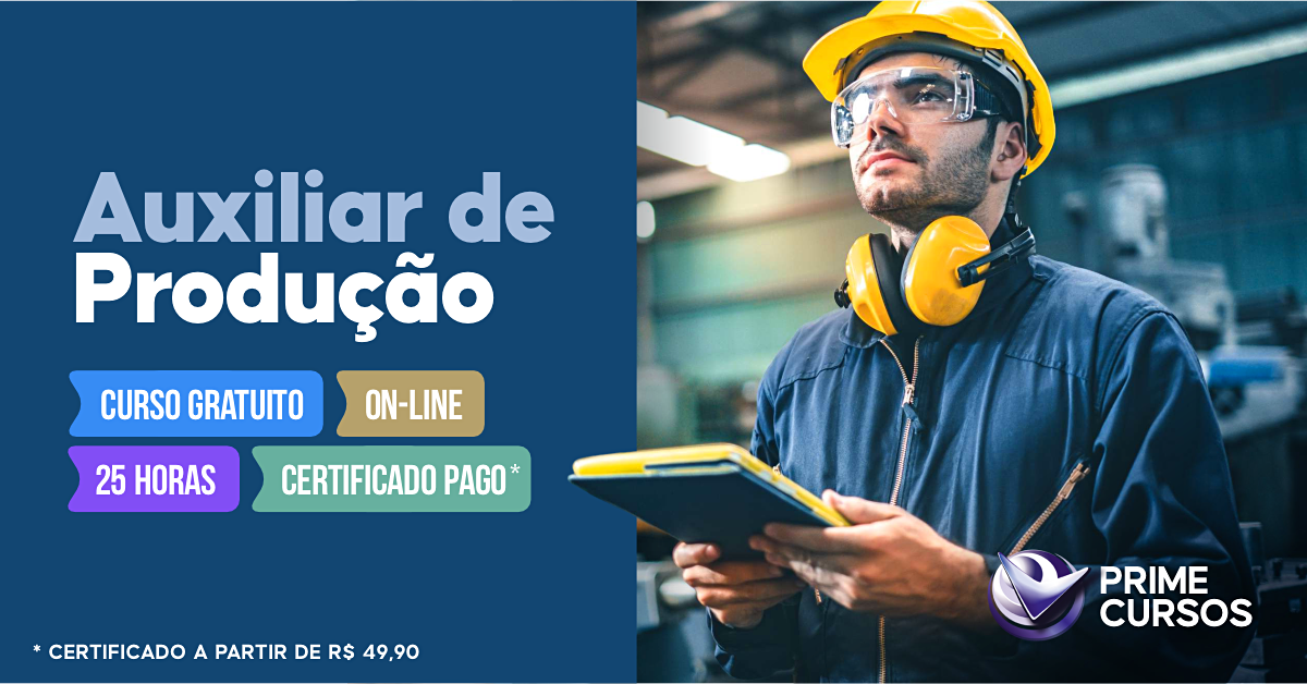 Curso de Auxiliar de Produ&ccedil;&atilde;o