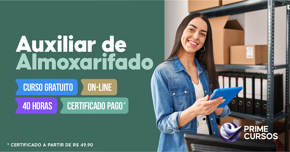 Curso de Auxiliar de Almoxarifado