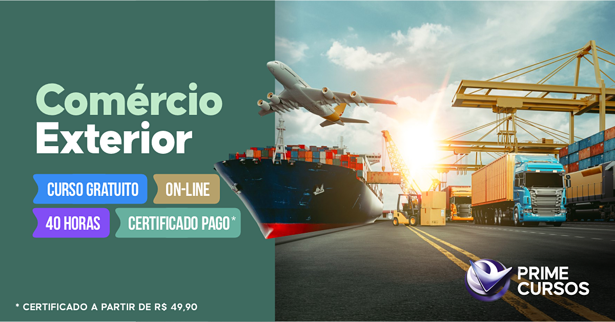 Curso Grátis de Comércio Exterior Curso de Comércio Exterior