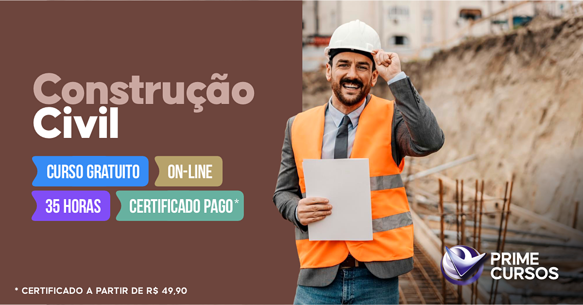 Curso grátis de Construção Civil Curso de Construção Civil