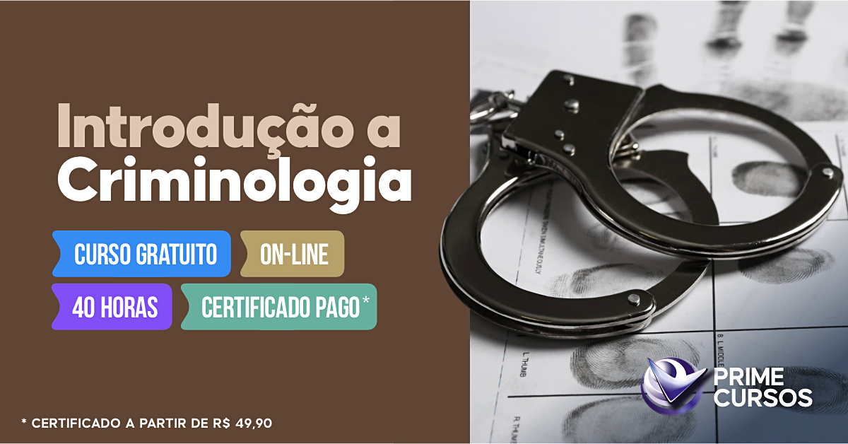 Curso de Introdu&ccedil;&atilde;o a Criminologia