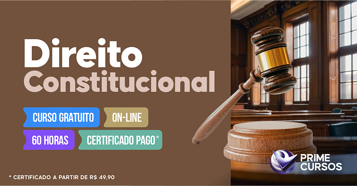 Curso gr&aacute;tis de Direito Constitucional