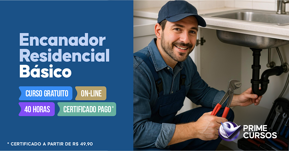 Curso de Encanador Residencial B&aacute;sico