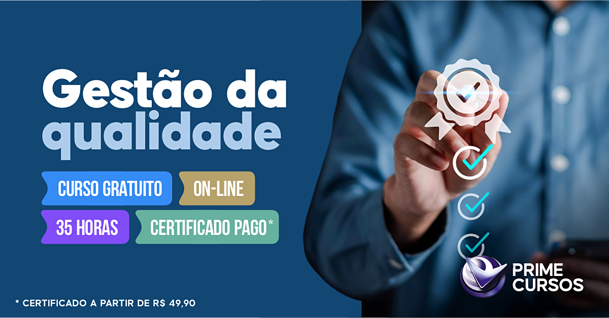 Curso de Gest&atilde;o da Qualidade 