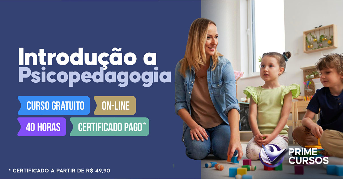 Curso de Introdu&ccedil;&atilde;o a Psicopedagogia