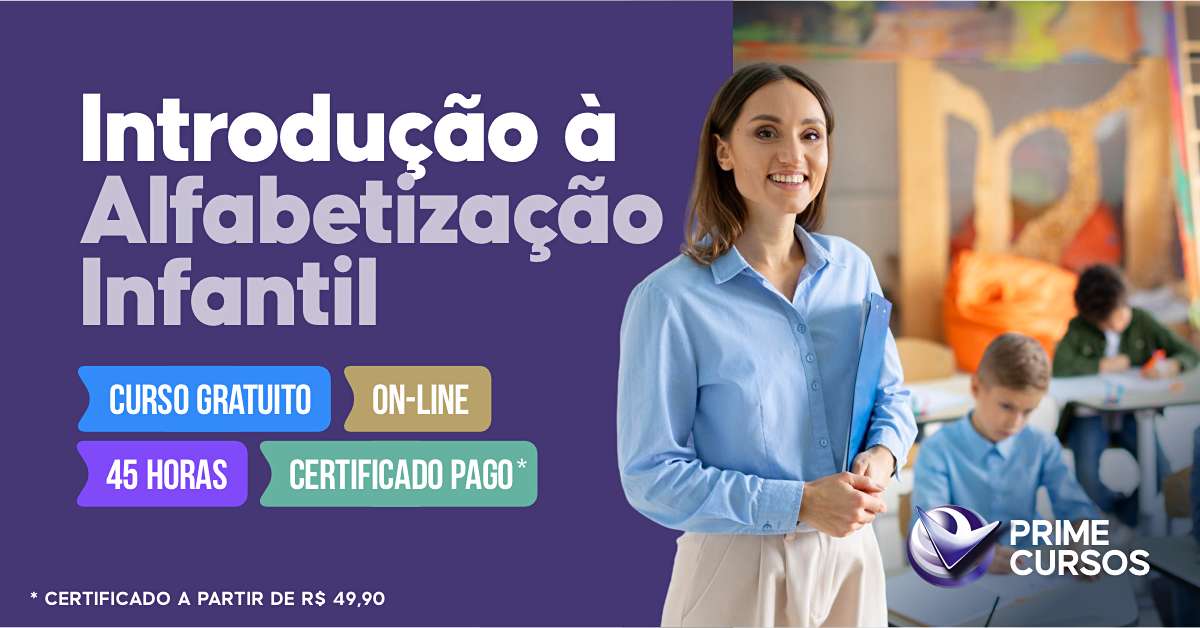 Curso de Introdu&ccedil;&atilde;o &agrave; Alfabetiza&ccedil;&atilde;o Infantil