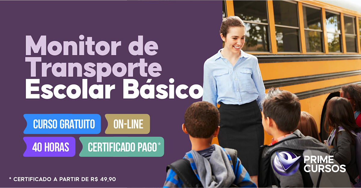 Curso de Monitor de Transporte Escolar B&aacute;sico