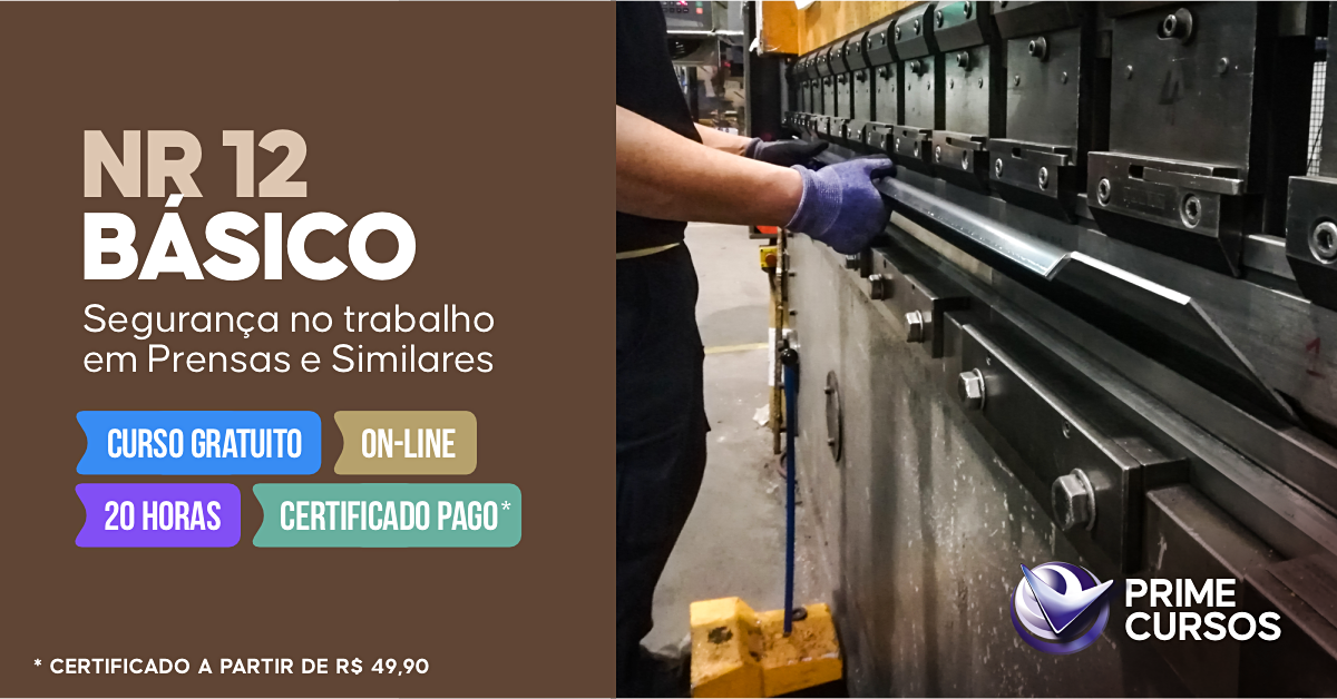 Curso NR 12 B&aacute;sico - Seguran&ccedil;a no Trabalho em Prensas e Similares