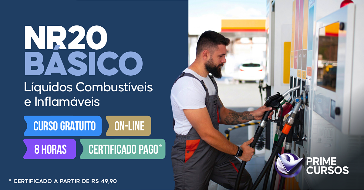 Curso de NR 20 B&aacute;sico - L&iacute;quidos Combust&iacute;veis e Inflam&aacute;veis