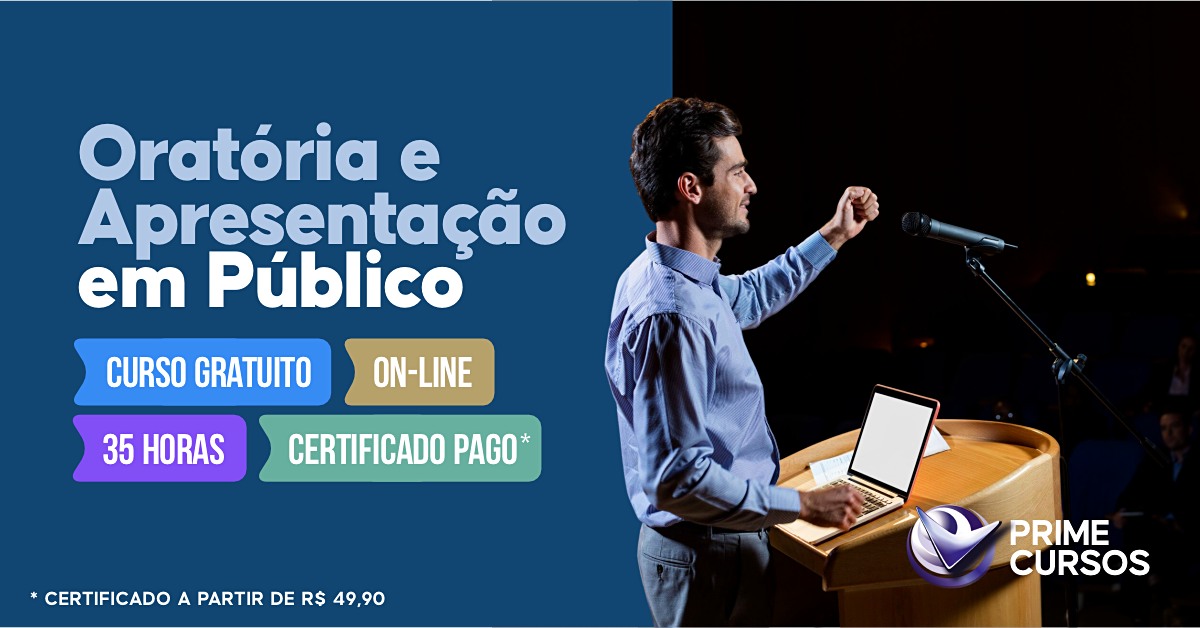 Curso de Orat&oacute;ria e Apresenta&ccedil;&atilde;o em P&uacute;blico