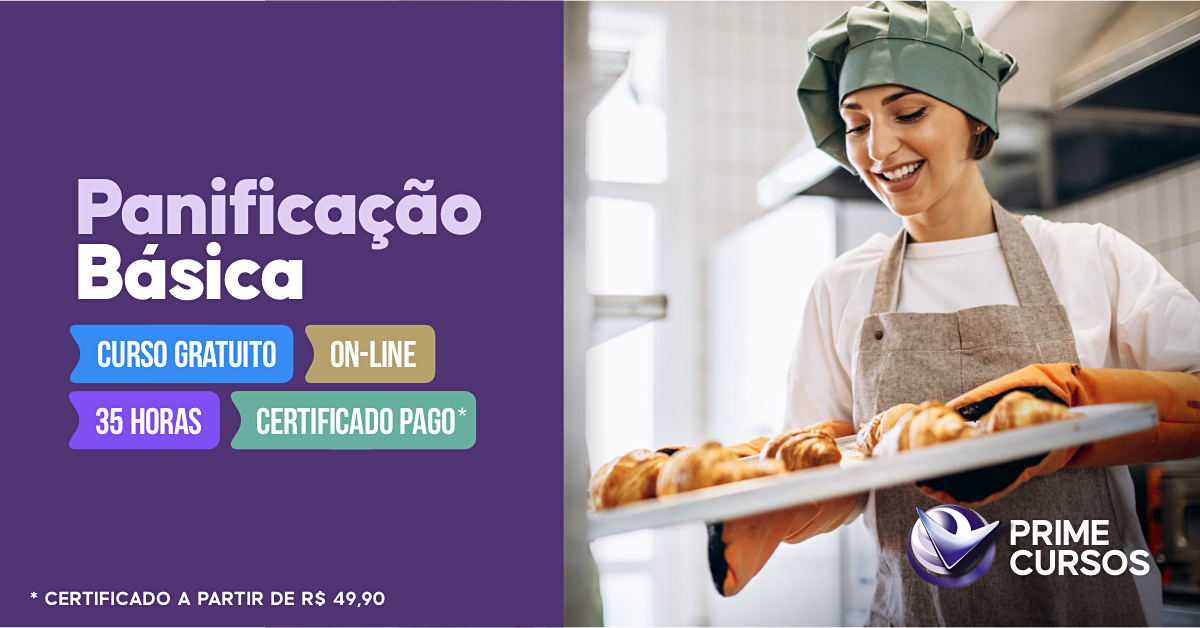 Curso de panifica&ccedil;&atilde;o b&aacute;sica