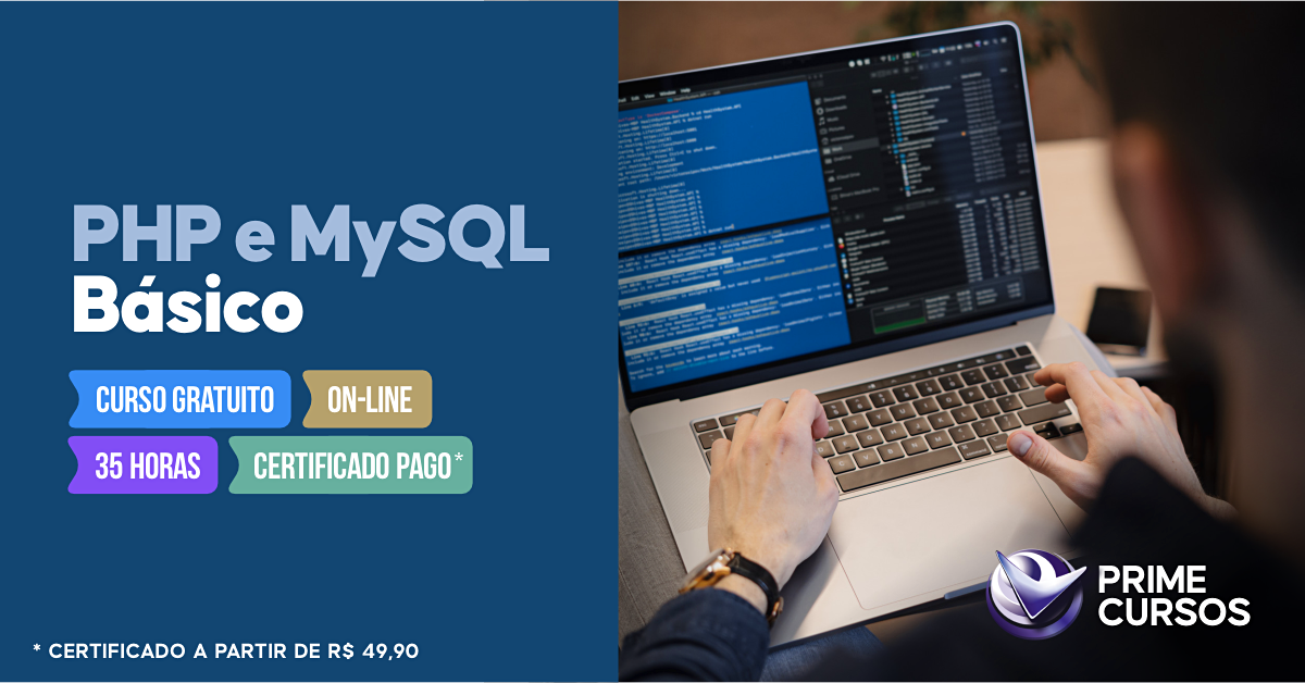Curso grátis de PHP e MySQL Básico Curso de PHP e MySQL Básico