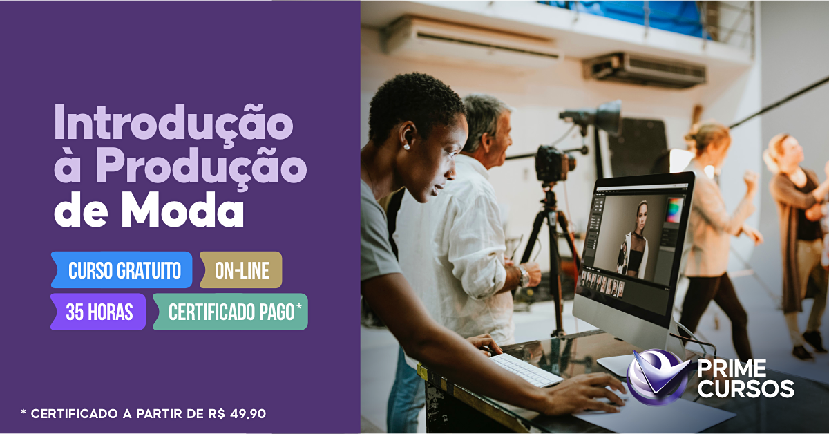 Curso Grátis de Introdução à Produção de Moda Curso de Introdução à Produção de Moda