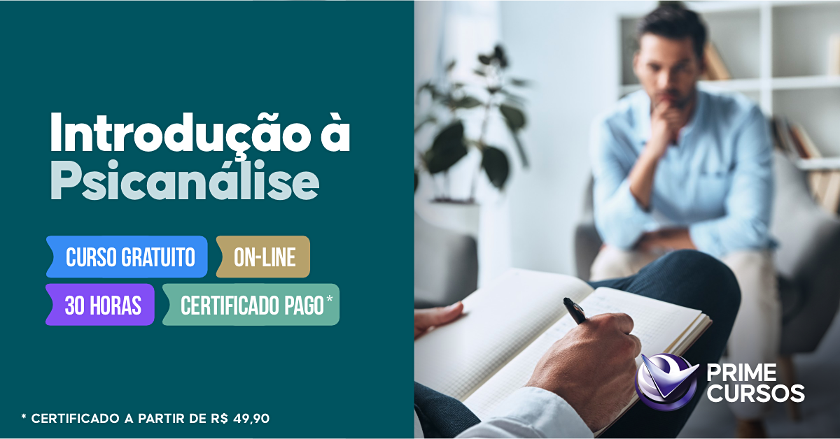 Curso de Introdu&ccedil;&atilde;o &agrave; Psican&aacute;lise 