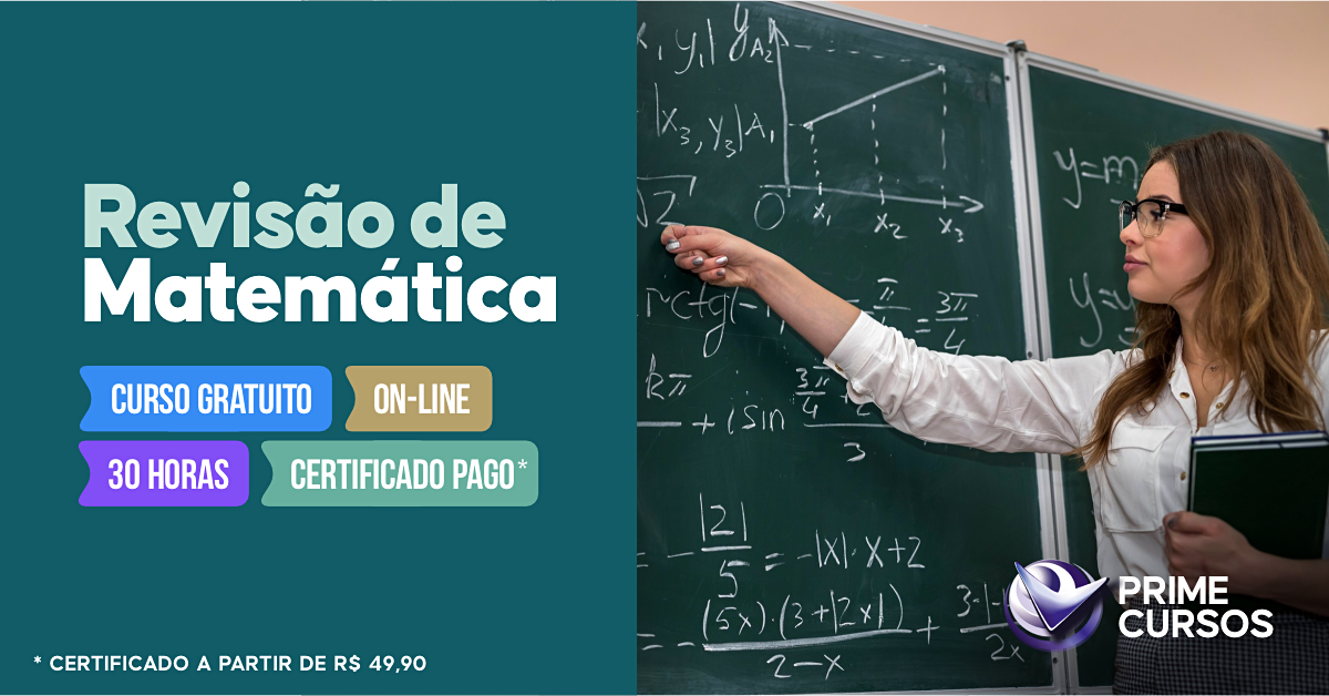 Curso de revis&atilde;o de Matem&aacute;tica 