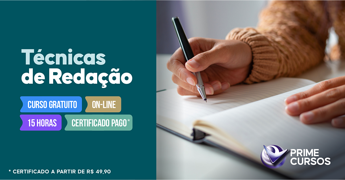 Curso de T&eacute;cnicas de Reda&ccedil;&atilde;o B&aacute;sico