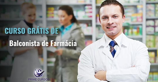 Curso gr&aacute;tis de Balconista de Farm&aacute;cia